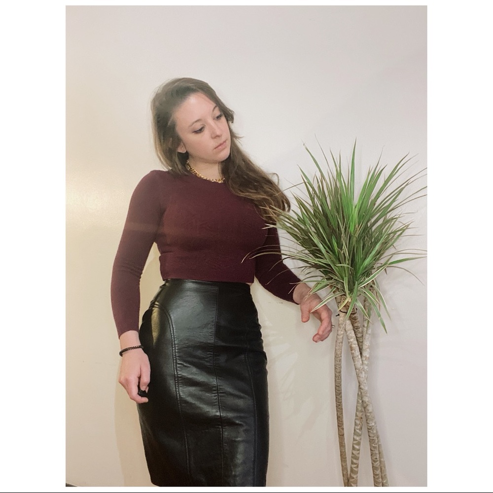 nasty gal geometric cropped sweater